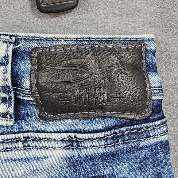 Silver Jeans AIKO Mid Ankle Skinny Mid Rise Jeans Raw Hem 30x27 - Picture 9 of 12